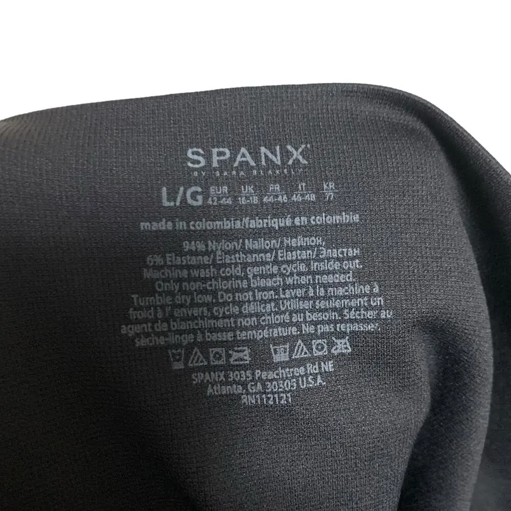 NWT! SPANX 'Look At Me Now' Black Camo Leggings Womens - Picture 9 of 12